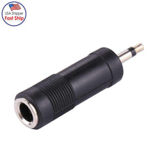 Load image into Gallery viewer, AMZER® 3.5mm Male Jack to 6.35mm Female Jack Adapter - Black - fommystore