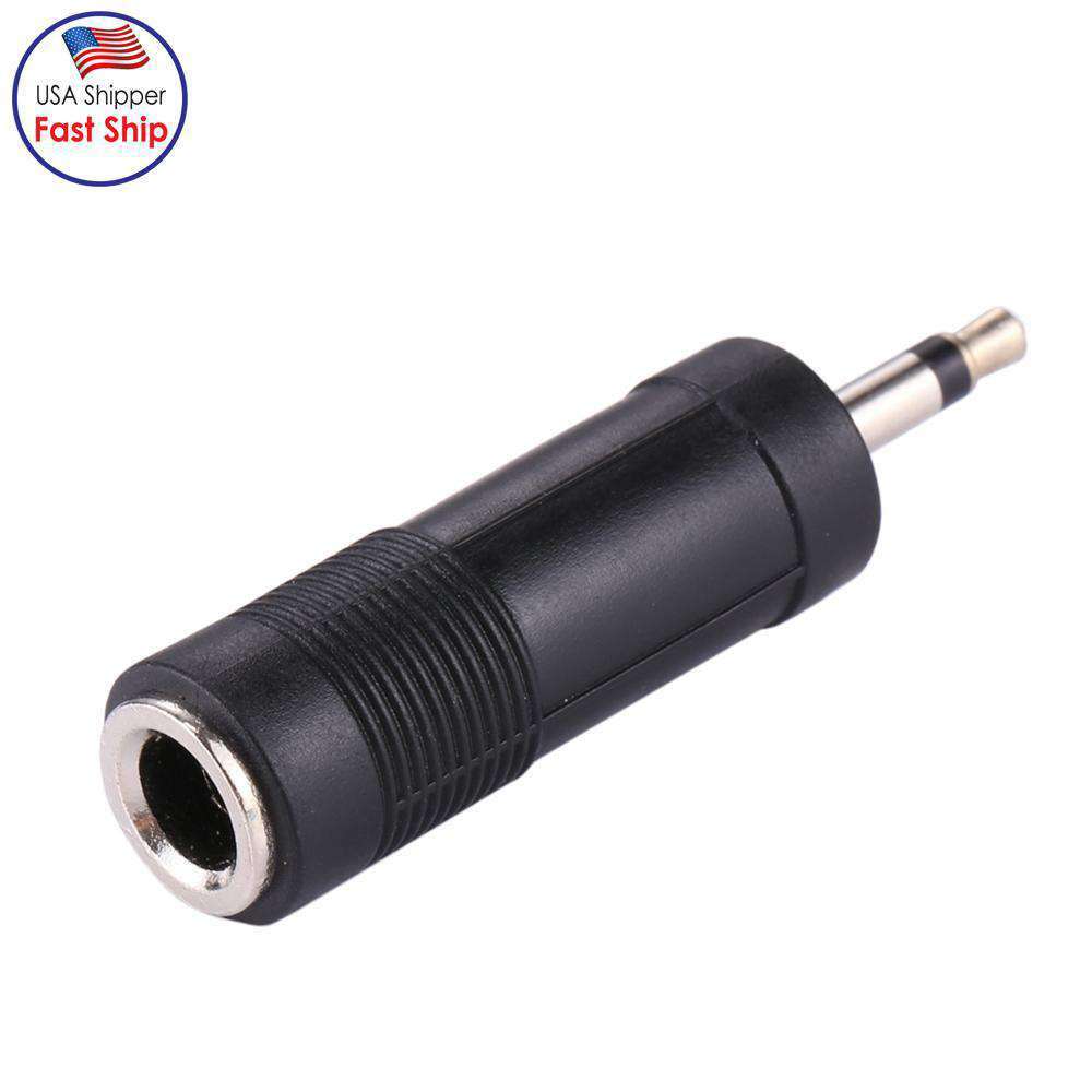 AMZER® 3.5mm Male Jack to 6.35mm Female Jack Adapter - Black - fommystore