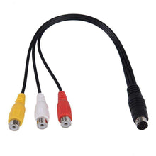 Load image into Gallery viewer, AMZER 20 cm 4-pin S-Video TV to RCA Converter AV female Cable Adaptor - fommystore
