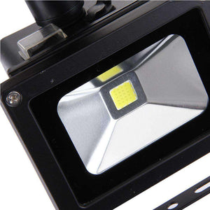 10W 900LM LED Infrared Sensor Floodlight Lamp with Solar Panel IP65 Waterproof - White Light - fommystore