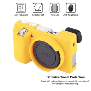 AMZER® Soft Silicone Protective Case for Sony ILCE-6000 - Yellow - fommystore