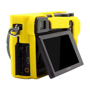 AMZER® Soft Silicone Protective Case for Sony ILCE-6500 - Yellow - fommystore