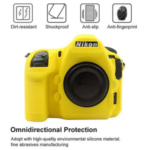 AMZER® Soft Silicone Protective Case for Nikon D850 - Yellow - fommystore