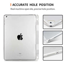 Load image into Gallery viewer, AMZER® Shockproof TPU Chipped Edge Soft Protective Back Case With Pen Slots - Transparent for Apple iPad Air 10.5 2019/ Apple iPad Pro 10.5 - fommystore