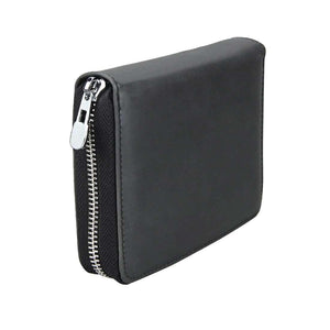 AMZER® Anti-Magnetic RFID Multi-functional Genuine Leather Card Package - Black - fommystore