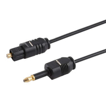 Load image into Gallery viewer, AMZER Digital Optical Audio Cable TOSLink Male to 3.5mm Male for Home Theater, Sound Bar, TV, PS4, Xbox, Playstation - fommystore