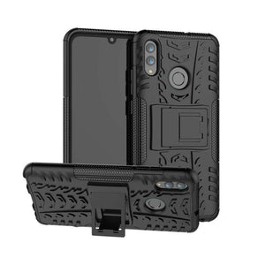 AMZER Hybrid Warrior Kickstand Case for Huawei Honor 10 Lite / P Smart (2019) - Black/ Black - fommystore