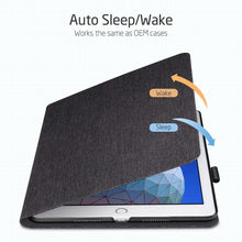 Load image into Gallery viewer, AMZER PU Leather Case With Holder &amp; Sleep/Wake-up Function - Black for iPad Air 10.5 inch - fommystore
