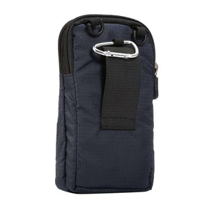 Universal Multi-function Double Layer Zipper Sports Waist /Shoulder Bag - Dark Blue - fommystore