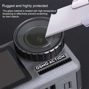 AMZER 9H 2.5D Tempered Glass Screen And Lens Protector for DJI Osmo Action - fommystore