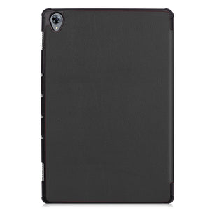 AMZER Texture Horizontal Deformation Flip Leather Case With 3-Fold Holder & Sleep/ Wake-up Function for Huawei MediaPad M6 10.8 - Black - fommystore