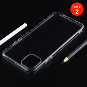 AMZER Slim Transparent Hard Case for iPhone 11 Pro Max - pack of 2