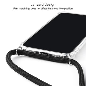 AMZER Pudding TPU Soft Skin X Protection Case With Lanyard for iPhone 11 Pro - Clear - fommystore