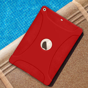Shockproof Jelly Case for iPad 10.2 inch - Red