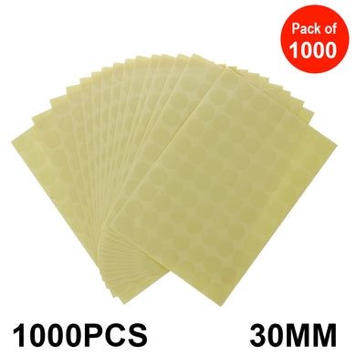 AMZER Round Shape PVC Self-Adhesive Sealing Sticker - Pack of 1000