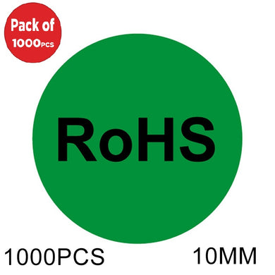AMZER Round Shape RoHS Label Self-adhesive Sticker - 1000 Pcs - fommystore