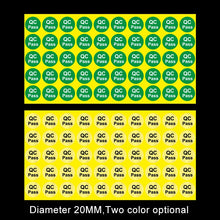 Load image into Gallery viewer, AMZER Round Shape QC Pass Label Self-adhesive Sticker - 1000 Pcs - fommystore