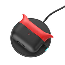 Load image into Gallery viewer, Silicone Devil Shape Earphone Protective Case With Wireless Charging for AirPods Pro - Black/ Red - fommy.com