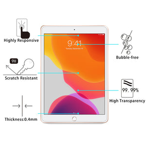 2 Pack Glass Screen Protector for 10.2 Inch iPad 7th, 8th, 9th Gen