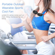 Load image into Gallery viewer, AMZER Multi-function Portable Adjustable Wearable Sport Fan - Black - fommy.com