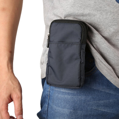 Universal Multi-function Double Layer Zipper Sports Waist Bag