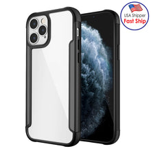 Load image into Gallery viewer, AMZER Ultra Hybrid SlimGrip Case for iPhone 12 Pro Max With Clear Back, Metal Bumper - fommy.com