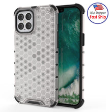 Load image into Gallery viewer, AMZER Honeycomb SlimGrip Hybrid Bumper Case for iPhone 12 Pro Max - fommy.com