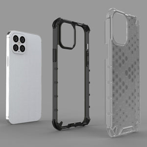 AMZER Honeycomb SlimGrip Hybrid Bumper Case for iPhone 12 Pro Max - fommy.com
