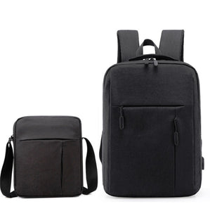 AMZER Men Travel Portable Backpacks + Shoulder Bags Set Student School Bag Waterproof Computer Bag
