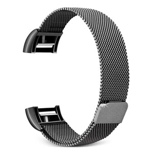 AMZER Stainless Steel Wrist Strap Watchband for FITBIT Charge 2 - Size: L