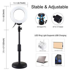 Live Broadcast Round Modes USB Dimmable | fommy