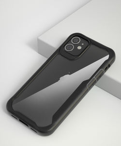 AMZER Ultra Hybrid Slim Case for iPhone 12 mini with Transparent Back, ShockProof Bumper