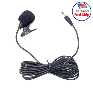 3.5mm Straight Plug Car Sun Visor Wireless Interpreter Tour Guide Megaphone Lavalier Wired Microphone 