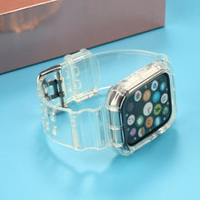 Load image into Gallery viewer, AMZER Transparent TPU Integrated Replacement Watch Strap For Apple Watch Series 6/5/4/SE 44mm - fommy.com