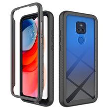 Load image into Gallery viewer, AMZER Full Body Hybrid Armor Case for Motorola Moto G Play (2021) - Black - fommy.com