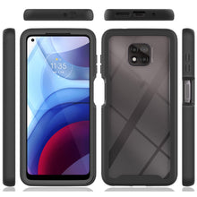 Load image into Gallery viewer, AMZER Full Body Hybrid Armor Case for Motorola Moto G Power (2021) - Black - fommy.com