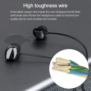 AMZER USB-C/Type-C Interface in Ear Wired Mega Bass Earphone with Mic - White - fommy.com