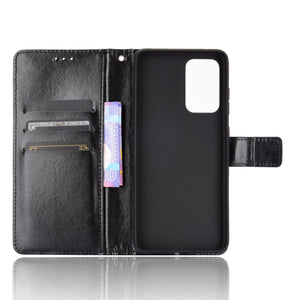 AMZER Horizontal Flip Leather Wallet Case with Holder & Card Slots & Photo Frame for Samsung Galaxy A52 5G - fommy.com