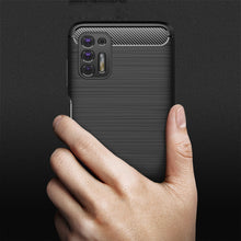 Load image into Gallery viewer, AMZER Brushed Carbon Fiber ShockProof TPU Case for Motorola Moto G Stylus (2021) - fommy.com