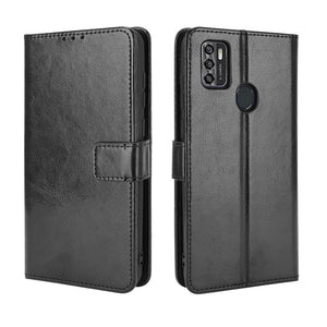 AMZER Flip Leather Case with Holder & Card Slots & Lanyard for ZTE Blade A7s 2020 - fommy.com