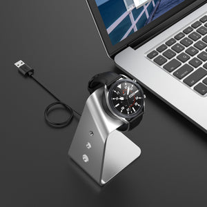 AMZER Aluminum Alloy Magnetic Charger Holder with Chip Protection, Support Fast Charging for Samsung R500 / Samsung Galaxy Watch 3 - fommy.com