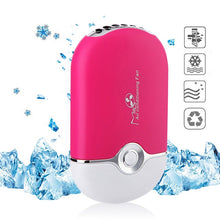 Load image into Gallery viewer, Portable Mini USB Charging Air Conditioner Refrigerating Handheld Small Fan - fommy.com
