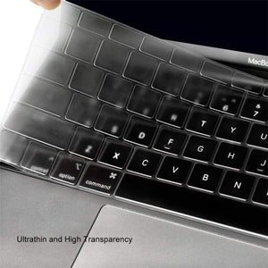 AMZER 3in1 Protective Case Kit for MacBook Pro 15.4 inch A1707/ A1990 with Keyboard Protective Film, Anti-dust Plugs (with Touch Bar) - fommy.com