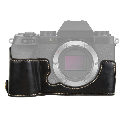AMZER 1/4 inch Thread PU Leather Camera Half Case Base for FUJIFILM X-S10