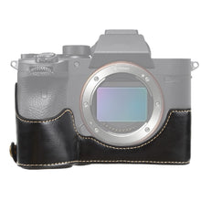 Load image into Gallery viewer, AMZER 1/4 inch Thread PU Leather Camera Half Case Base for Sony ILCE-7RM4 / A7RM4 / A7R IV