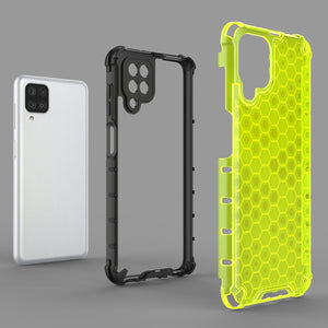 AMZER Honeycomb SlimGrip Hybrid Bumper Case for Samsung Galaxy M12