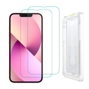 AMZER Tempered Glass Screen Protector for iPhone 13/ iPhone 13 Pro with Easy Install Kit (pack of 2)