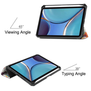 AMZER Designer Flip Case for iPad mini 6th Gen with Sleep / Wake-up Function, Apple Pencil Slot, 3-Fold Holder
