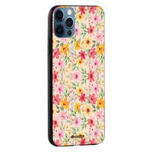 Load image into Gallery viewer, Motif Floral Glass Case Cover For iPhone 12 Pro Max