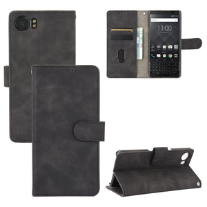 AMZER Horizontal Flip Leather Calf Texture Wallet Case for BlackBerry Keyone with Magnetic Buckle & Card Slot Holder